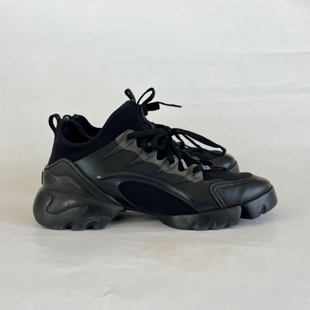 Dior D-Connect Black Technical Fabric Sneakers, 37
