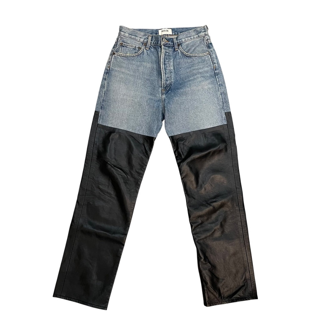 Agolde Pieced 90's Pinch Waist Jeans in Navigate/Detox