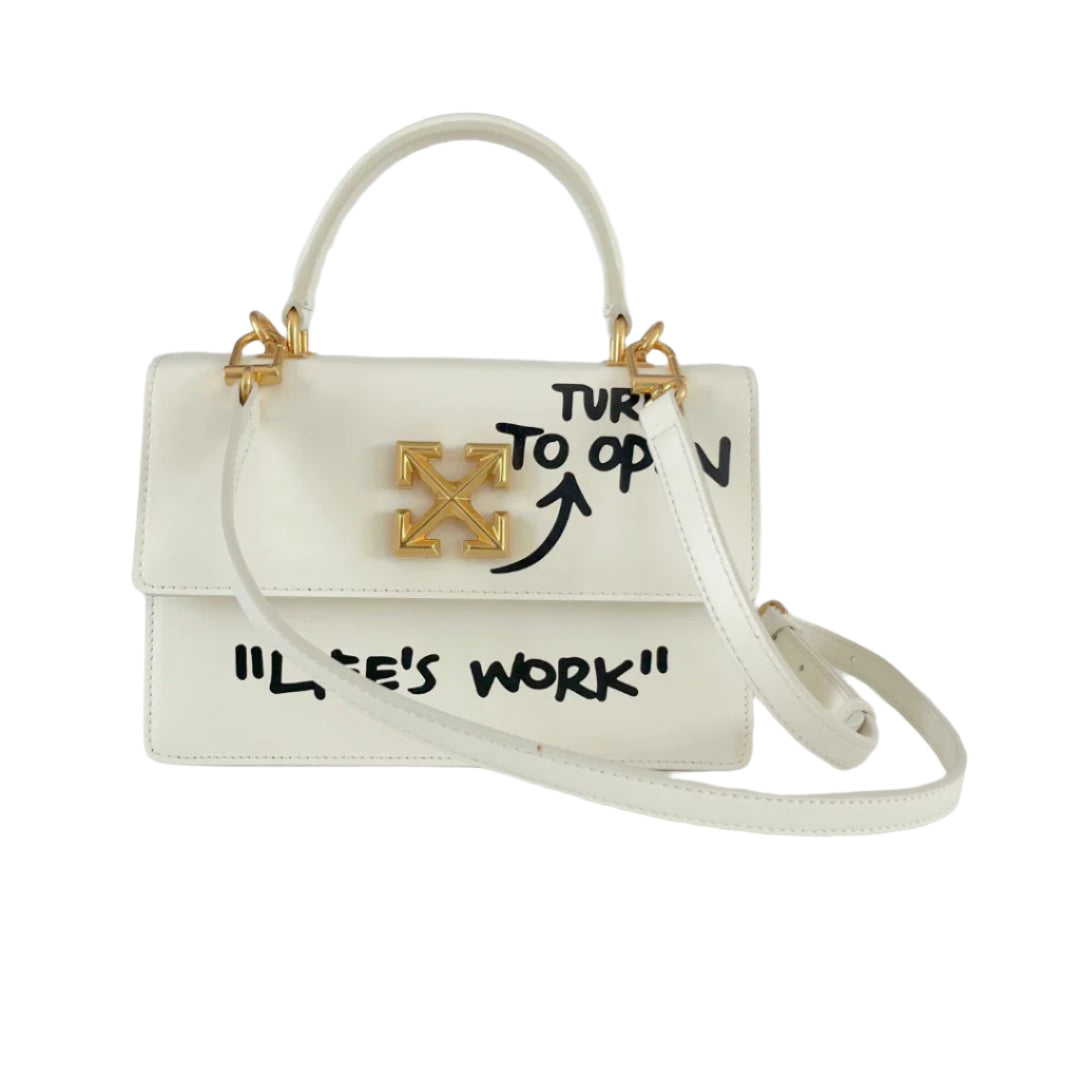 Off-White Jitney 1.4 Top-handle Small Bag in Leather