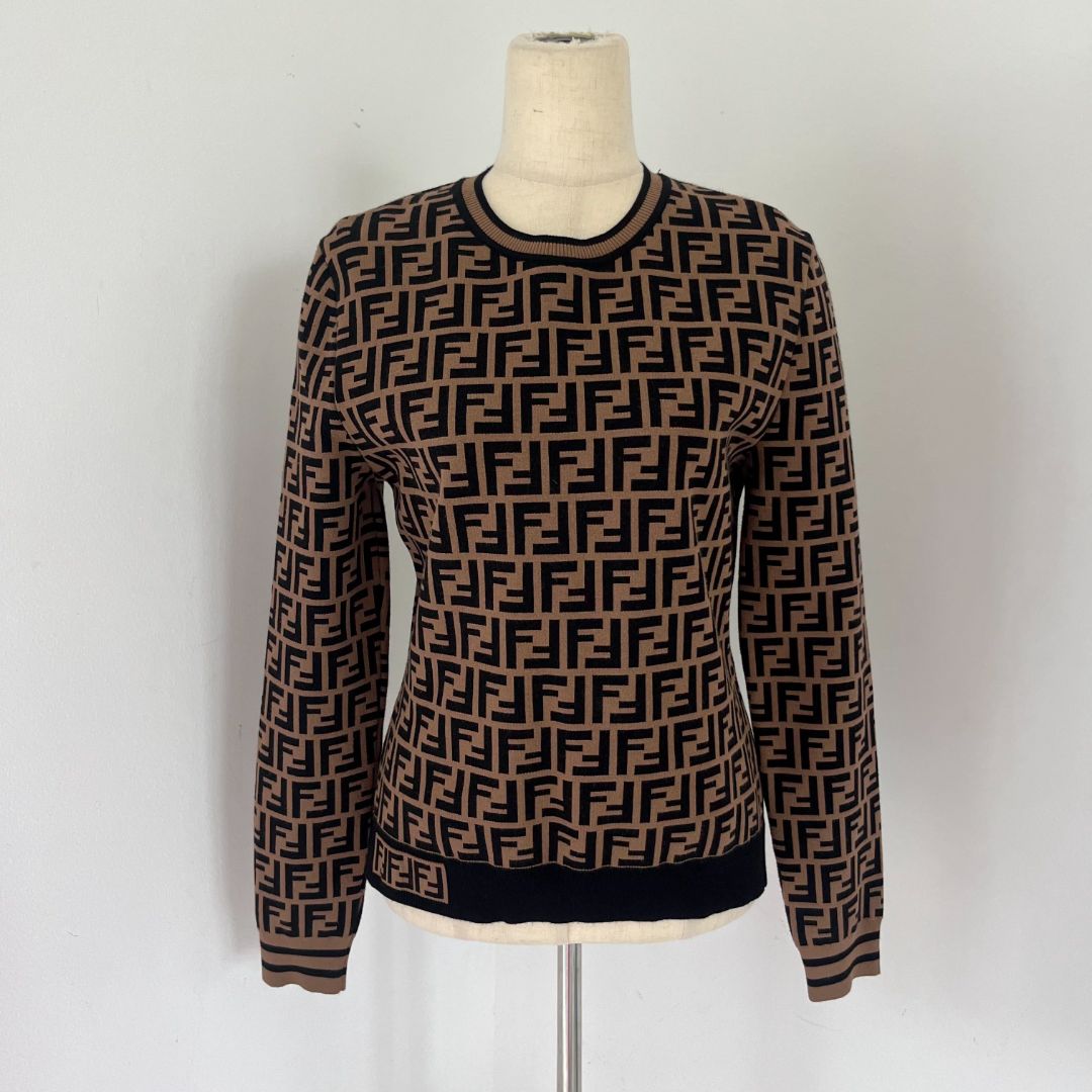 Fendi Knitted FF Pull Over Sweater