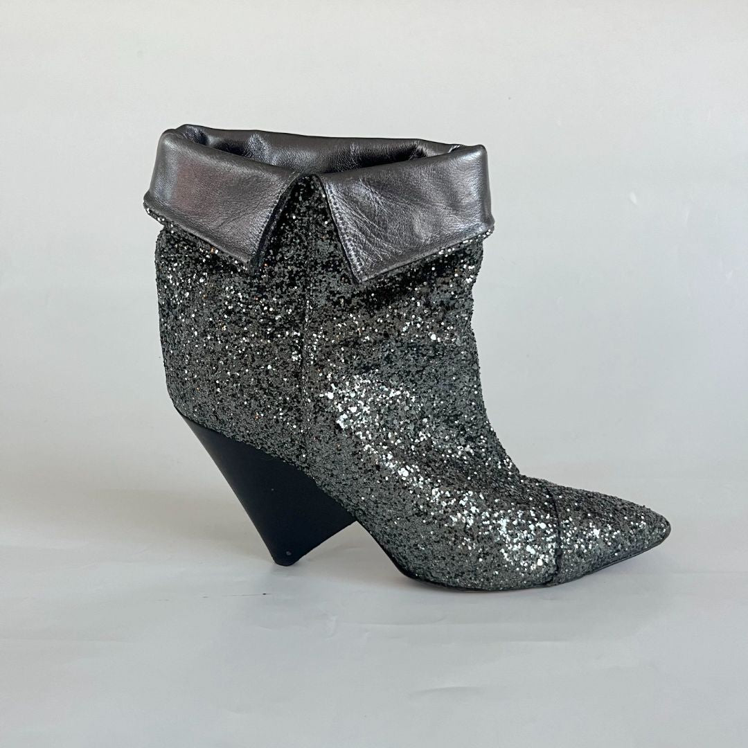 Isabel Marant Luliana Glitter Ankle Boots, 39