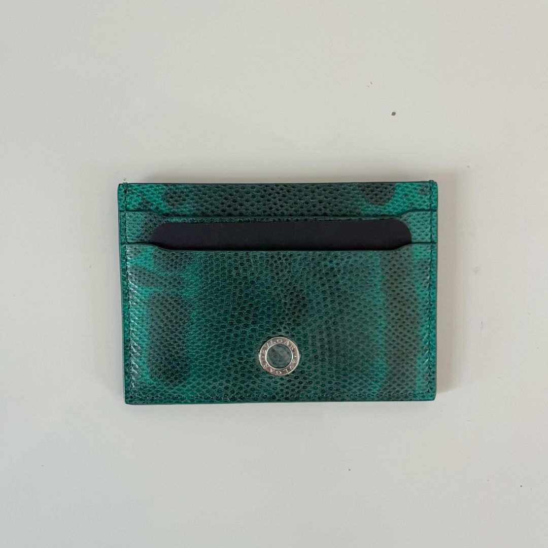 Bvlgari Serpenti Forever Card Holder Green