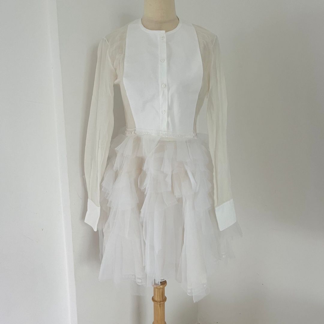 Ermanno Scervino White Shirt Dress