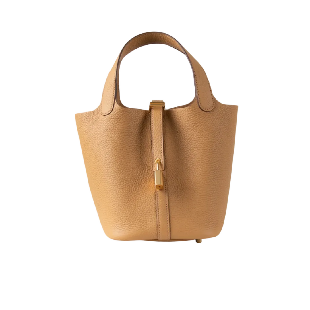 Hermes Picotin 18 Chai Clemence leather with GHW