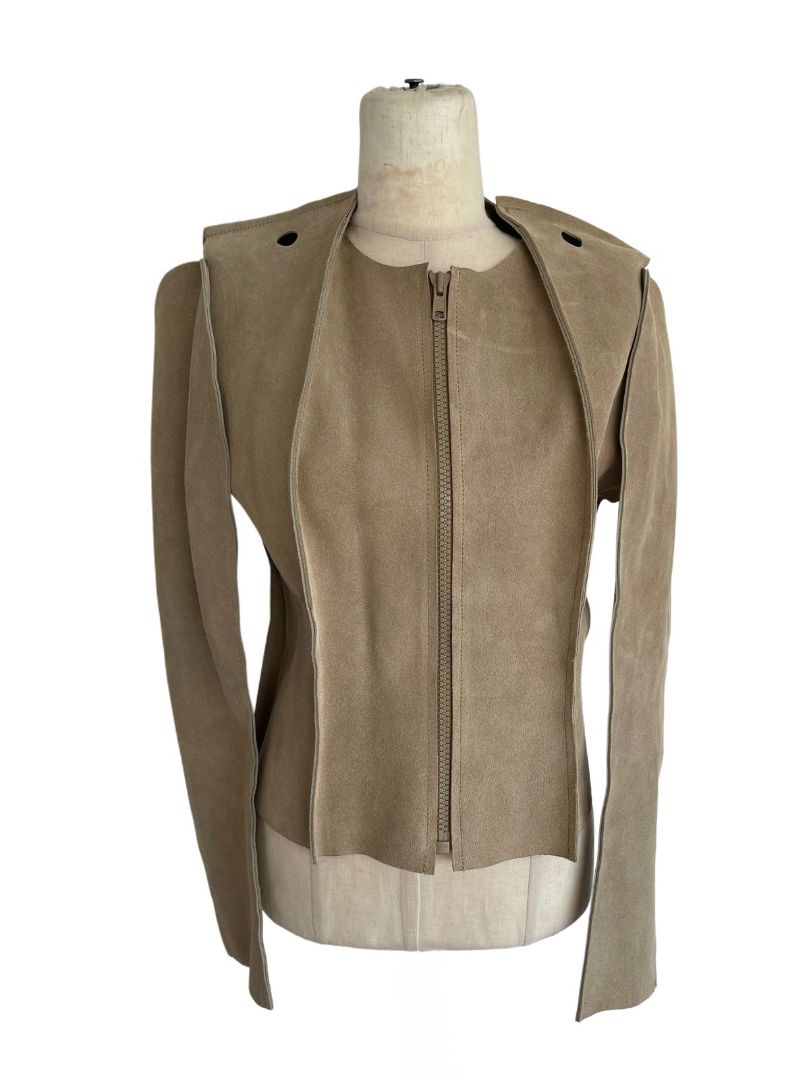 Maison Martin Magela x H&M Brown Leather Jacket