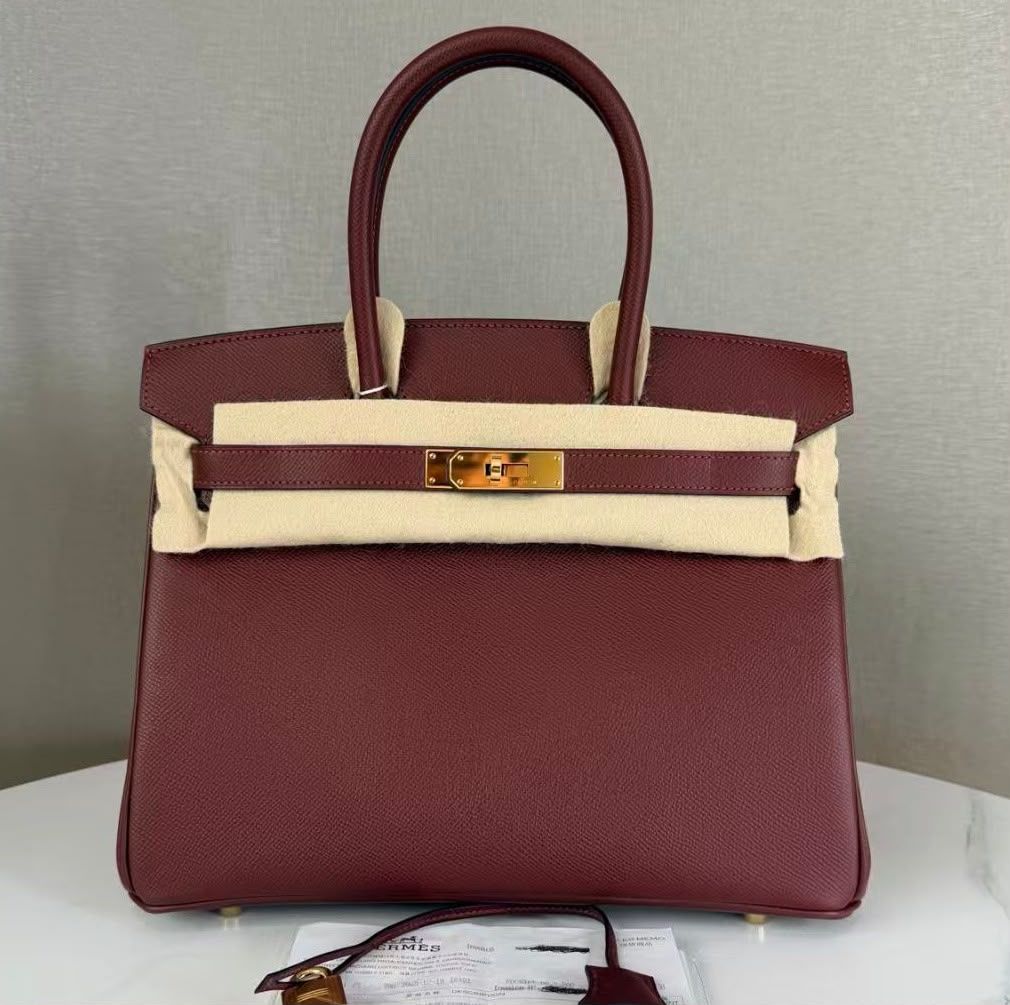 Hermès 30 Epsom Rouge H Birkin with GHW