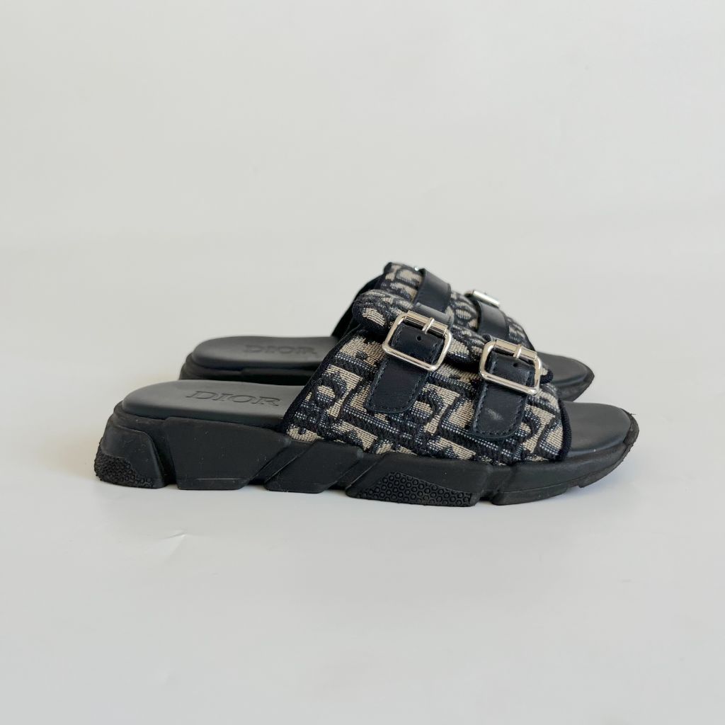 Dior Navy Blue and Beige Dior Oblique Technical Jacquard, kids 32