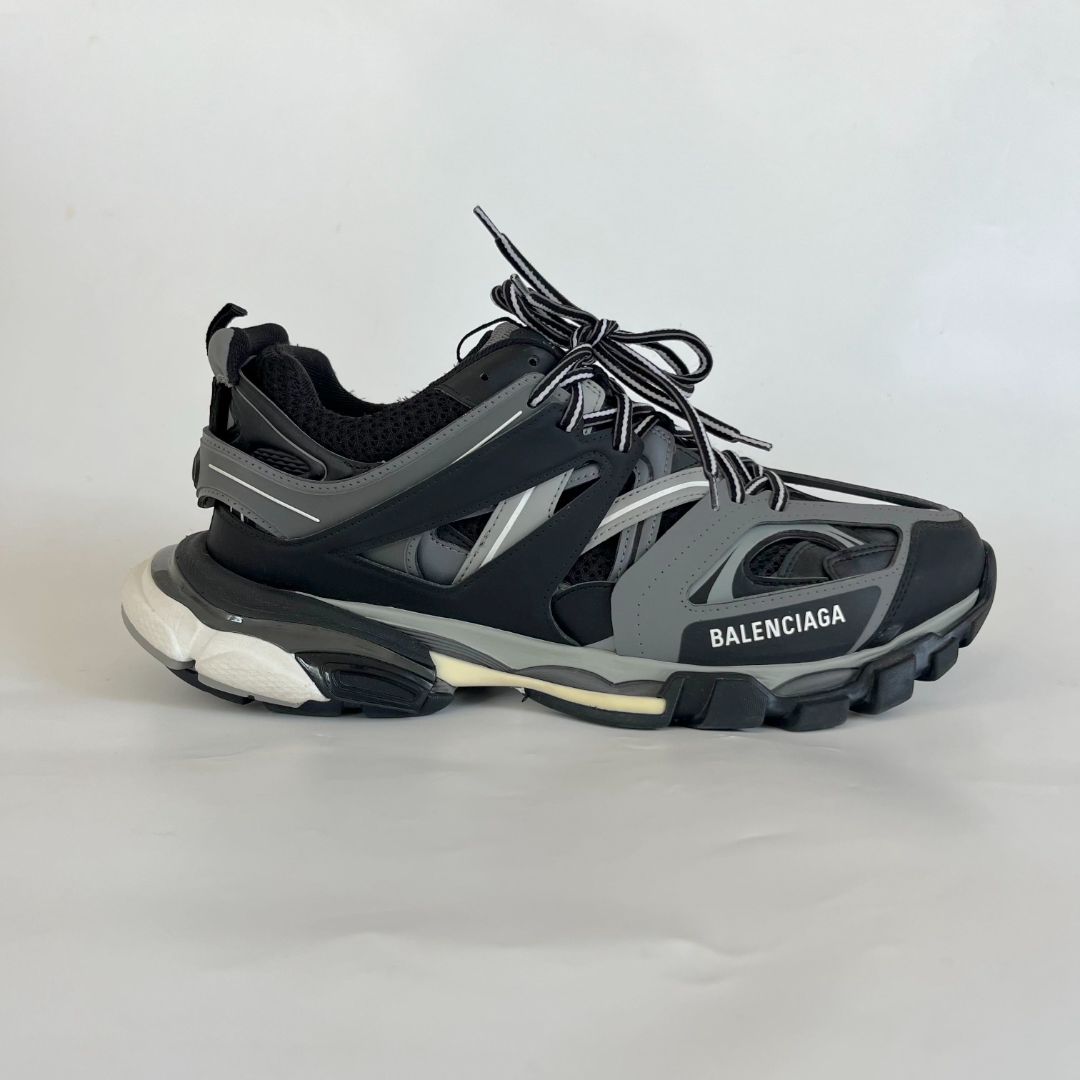 Balenciaga black and grey track mens sneakers, size 44