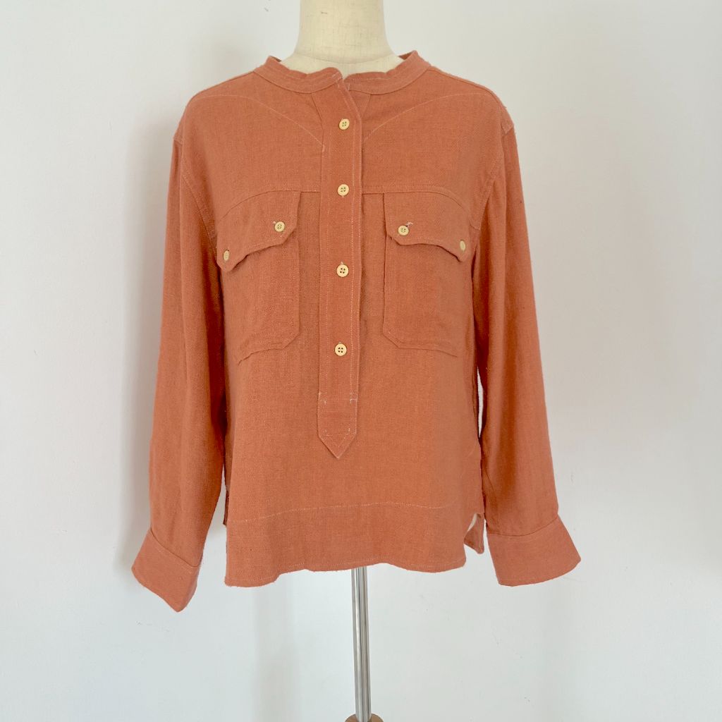 Isabel Marant orange Tecoyo Top with matching fringe shorts