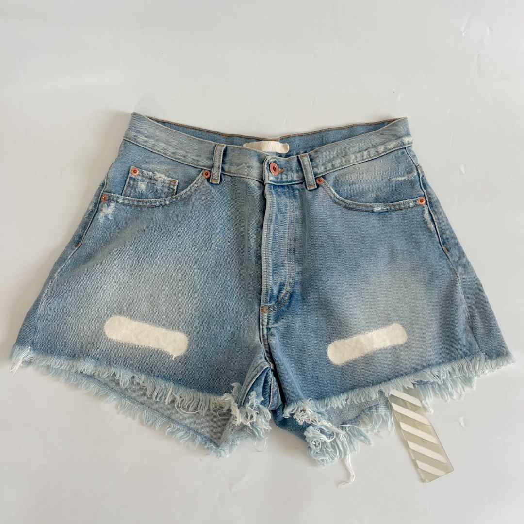 Off-White Blue Denim Shorts