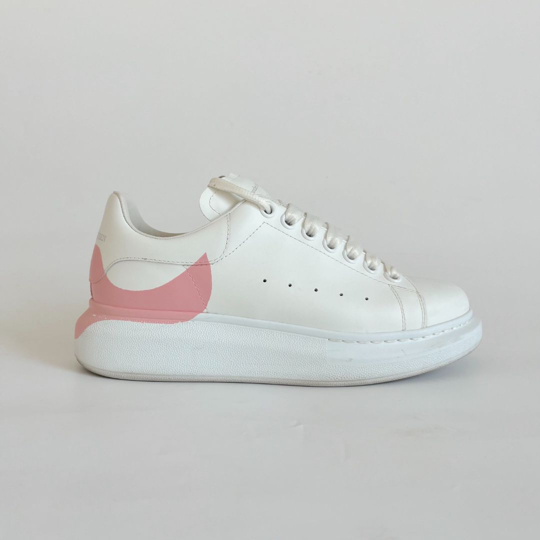 Alexander McQueen Oversized Low-Top Sneakers, 38.5