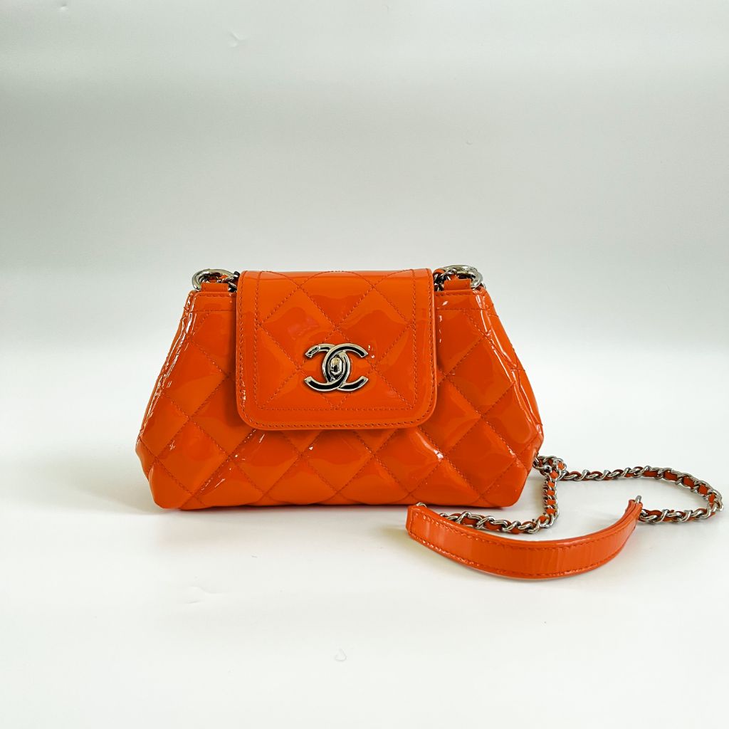 Chanel Coco Shine Accordion Flap quilted mini bag