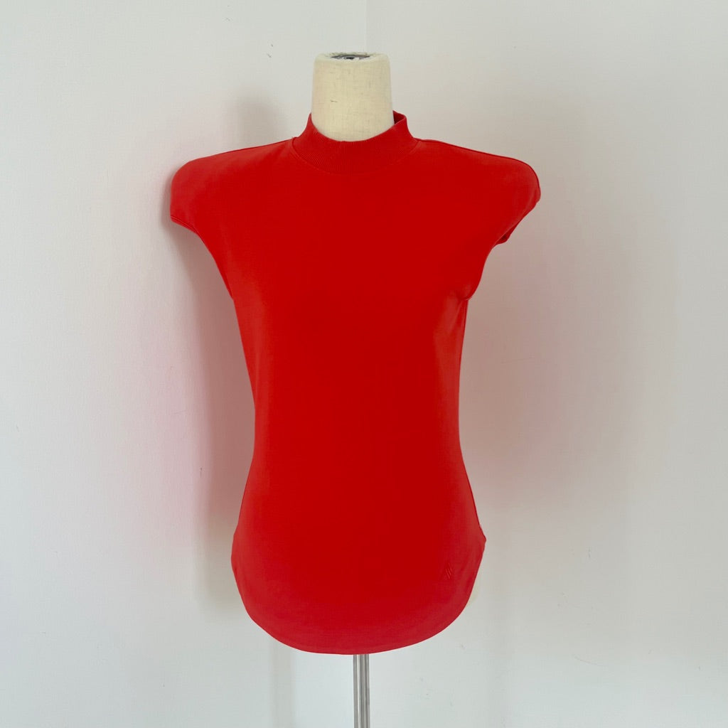 The Attico Red- Orange Crewneck Tank Top