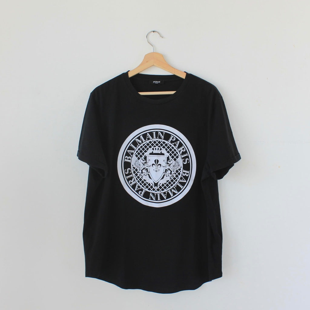 Balmain flocked coin T-shirt
