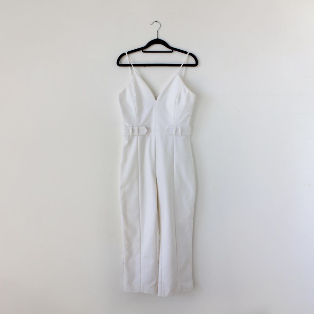 Cushnie Et Ochs white strappy jumpsuit