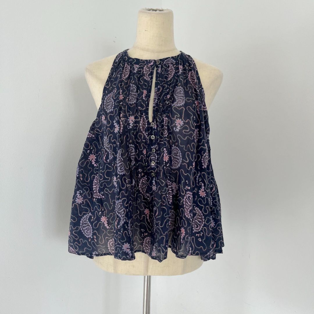 Isabel Marant Etoile printed sleeveless blouse