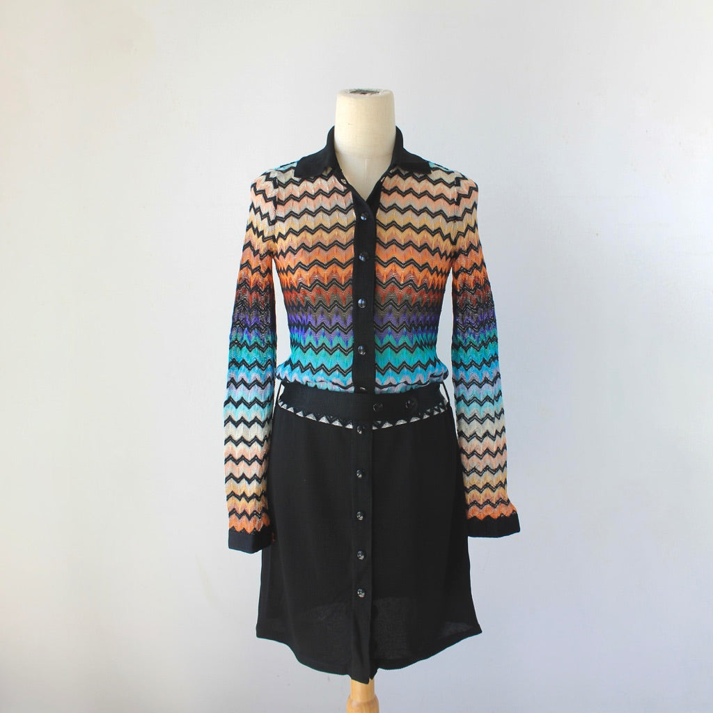 Missoni zigzag multicolor dress