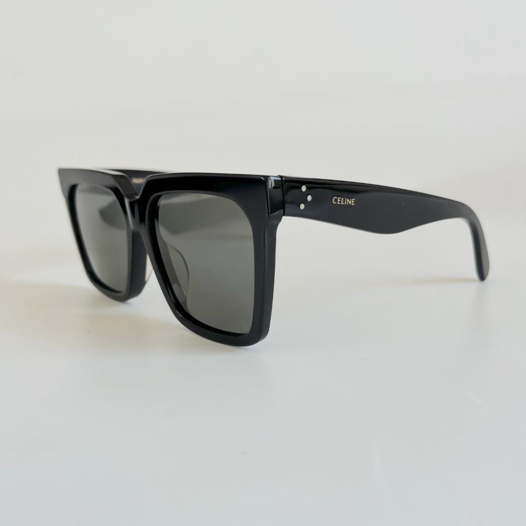 Celine square acetate sunglasses in black