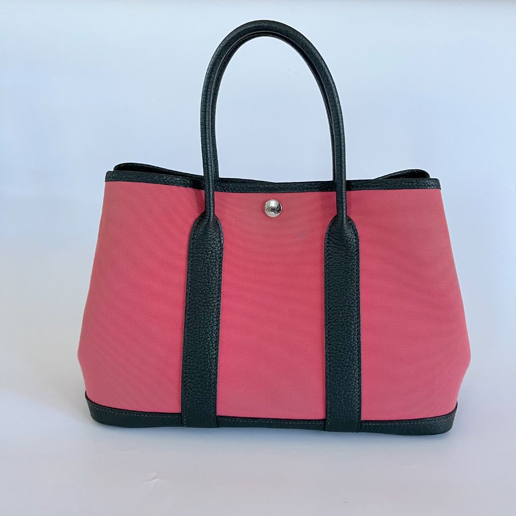 Hermes Canvas and Negonda Leather Garden Party TPM Bag
