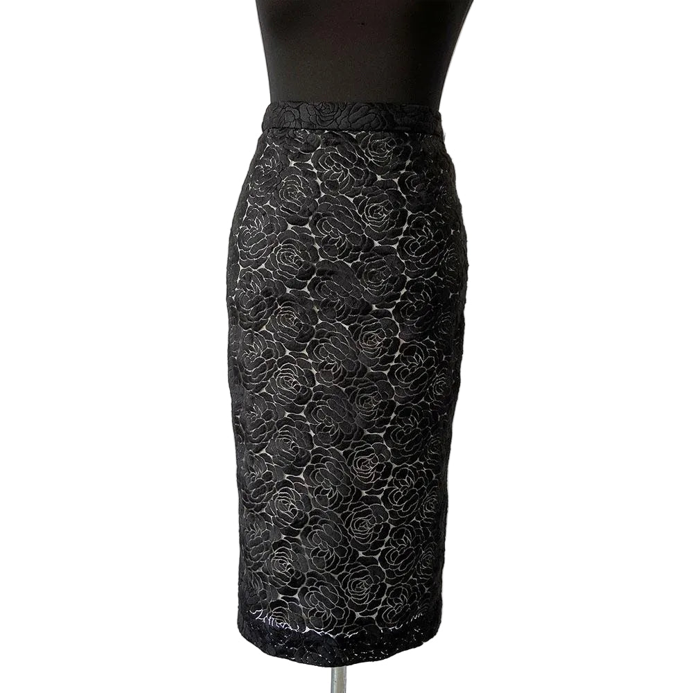 A.L.C. black embroidered pencil skirt - BOPF | Business of Preloved Fashion