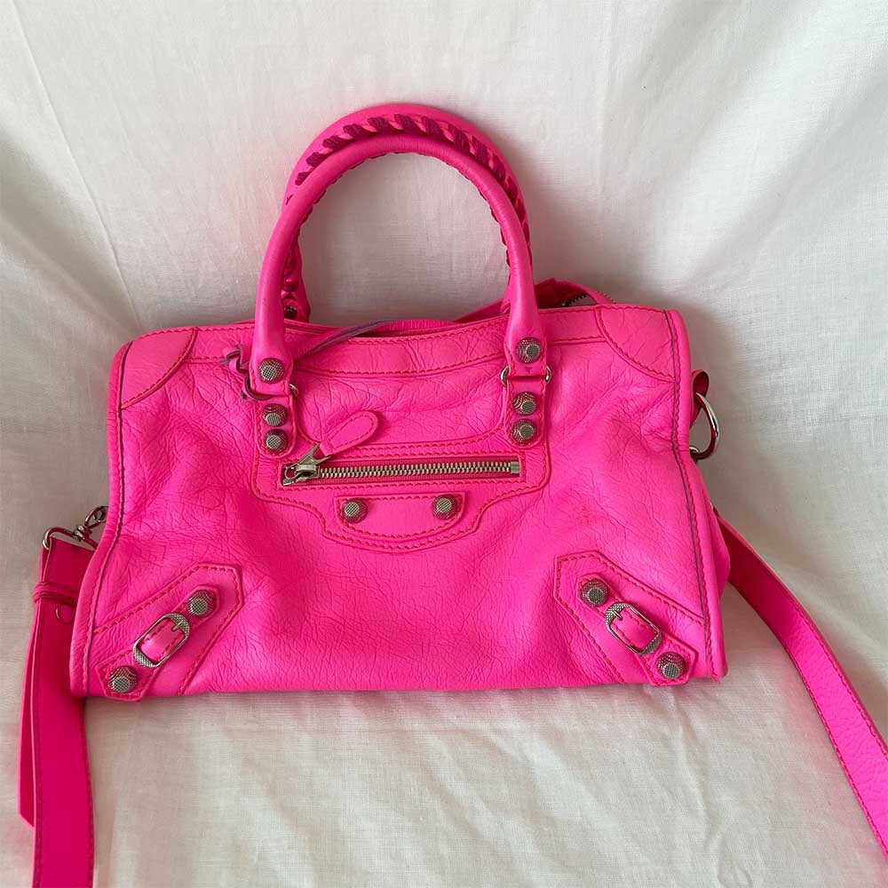 Balenciaga Hot Pink Leather Mini Classic City Bag - BOPF | Business of Preloved Fashion