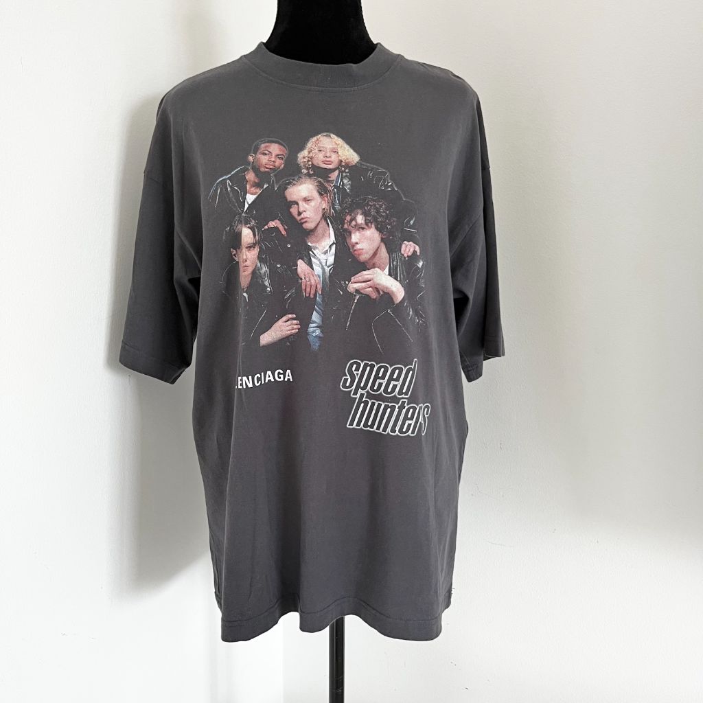 Balenciaga ‘speed hunters’ print oversized t shirt - BOPF | Business of Preloved Fashion