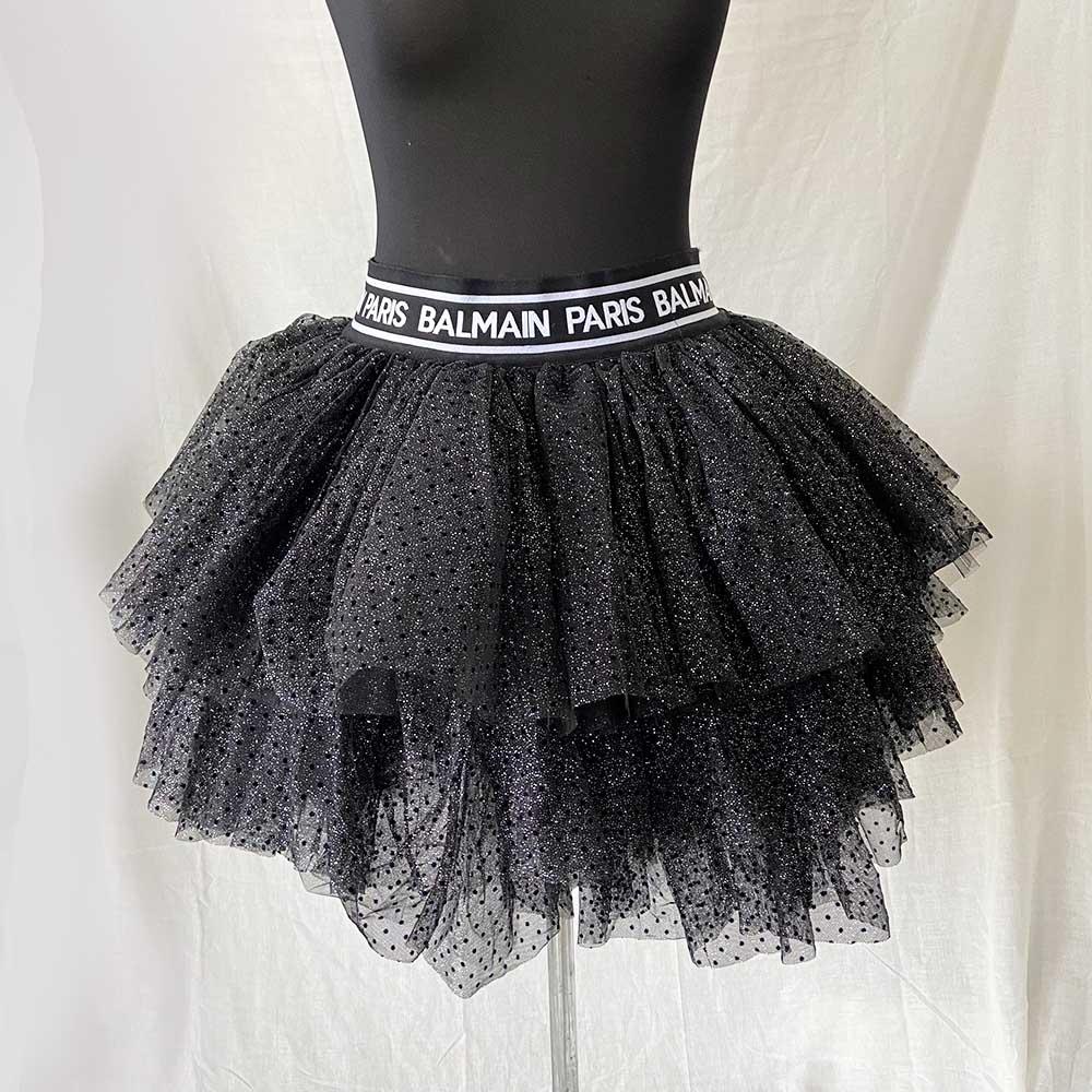 Balmain Glitter Tulle Mini Skirt (Kids 16A) - BOPF | Business of Preloved Fashion