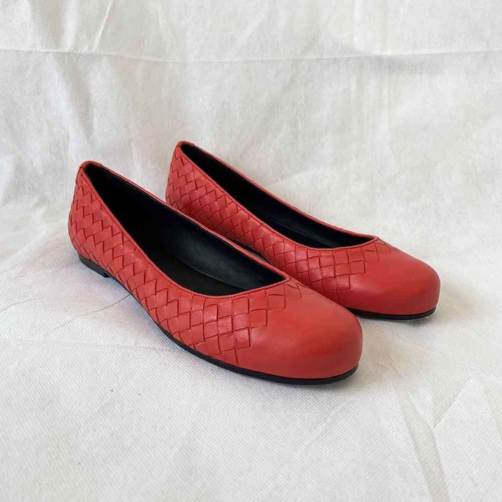 Bottega Veneta Ballerina Intrecciato Flats, 38.5 - BOPF | Business of Preloved Fashion