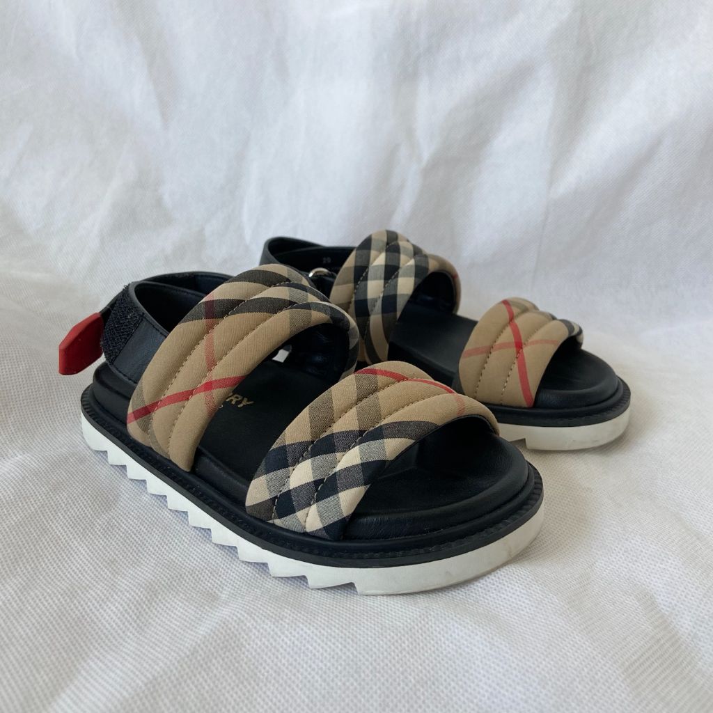 Burberry strap check print sandals - BOPF | Business of Preloved Fashion