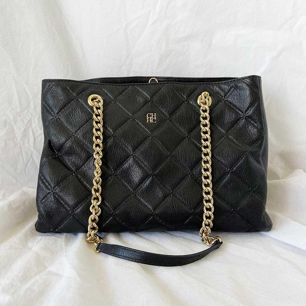 Carolina Herrera Quilted Top Handle Bag - BOPF | Business of Preloved Fashion