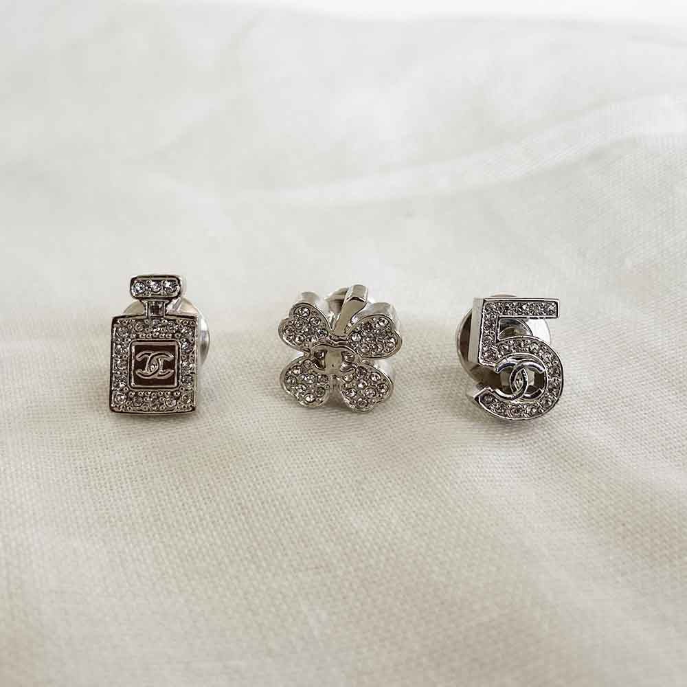 Chanel SilverTone 3 Piece Brooch - BOPF | Business of Preloved Fashion