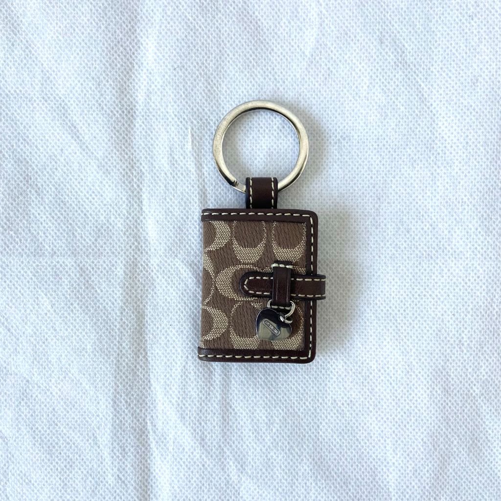 Coach Brown Logo Mini Keychain - BOPF | Business of Preloved Fashion