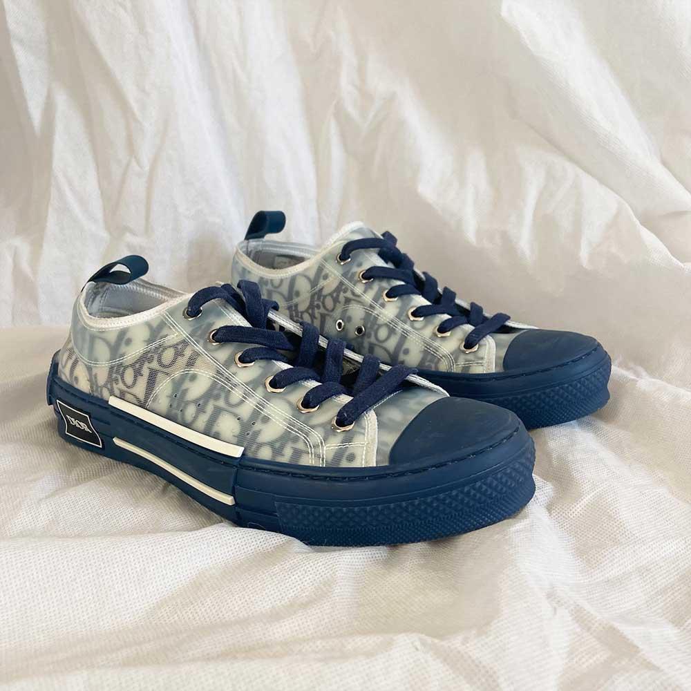 Dior B23 Oblique Dark Blue Low Top Sneakers, 40 - BOPF | Business of Preloved Fashion