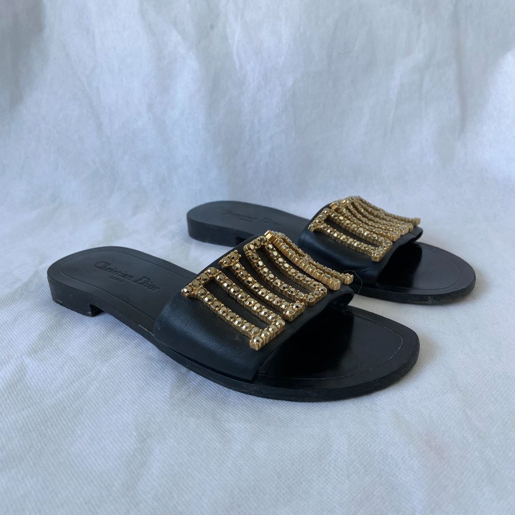 Dior Black Leather Diorevolution, 38 - BOPF | Business of Preloved Fashion