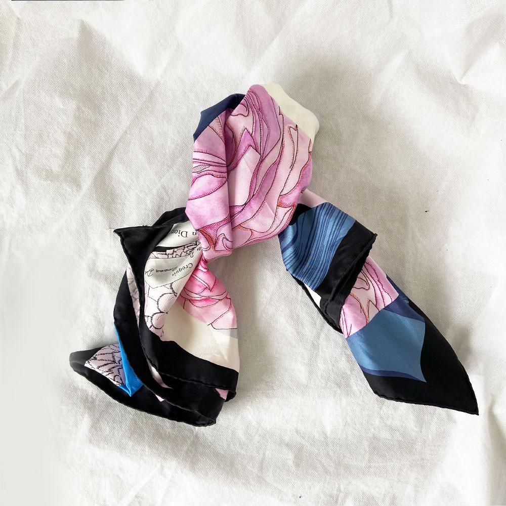 Dior floral printed square scarf - BOPF | Business of Preloved Fashion