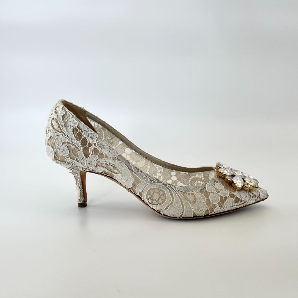 Dolce & Gabbana Belluci Taormina lace pumps, 38 - BOPF | Business of Preloved Fashion
