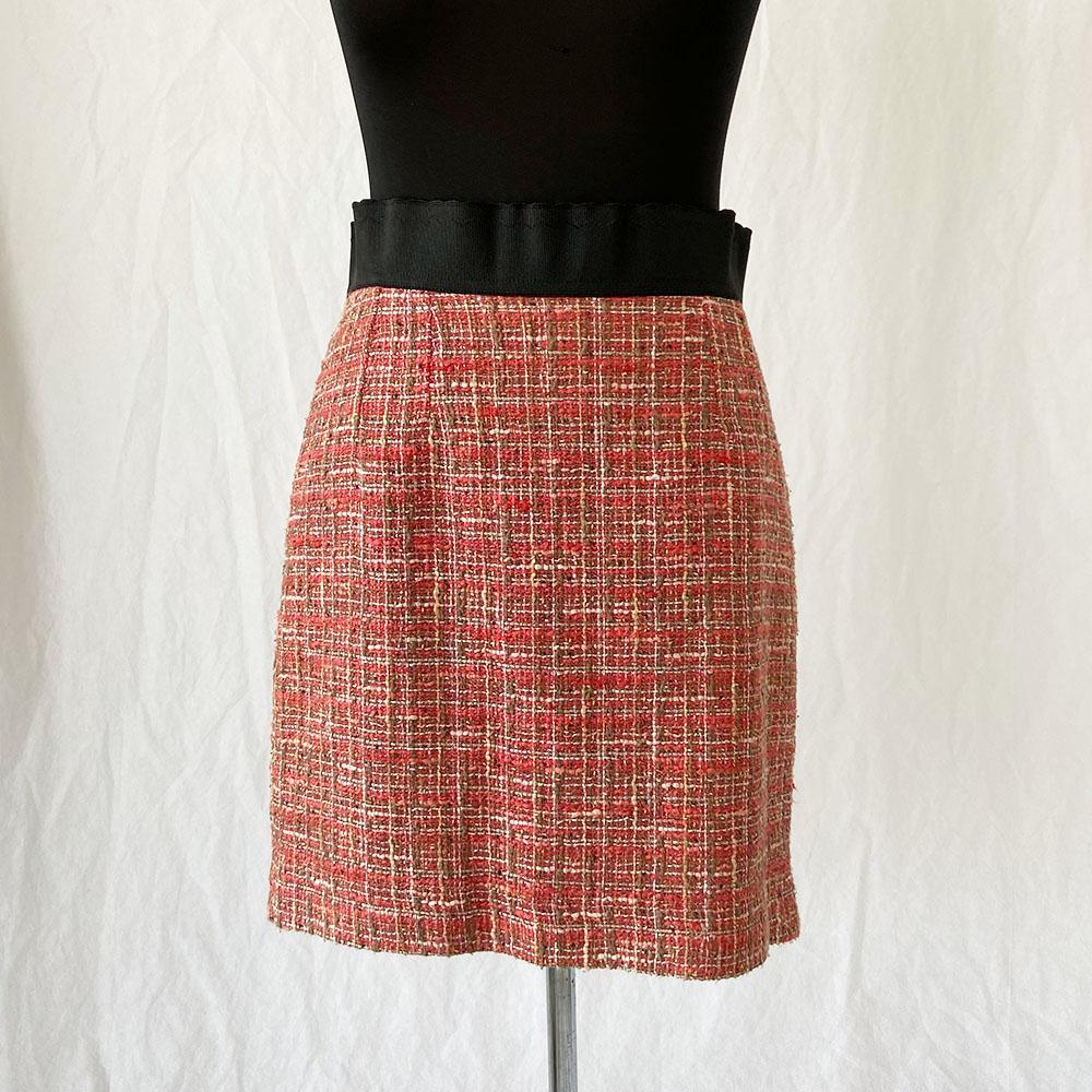 Dolce & Gabbana red tweed mini skirt - BOPF | Business of Preloved Fashion