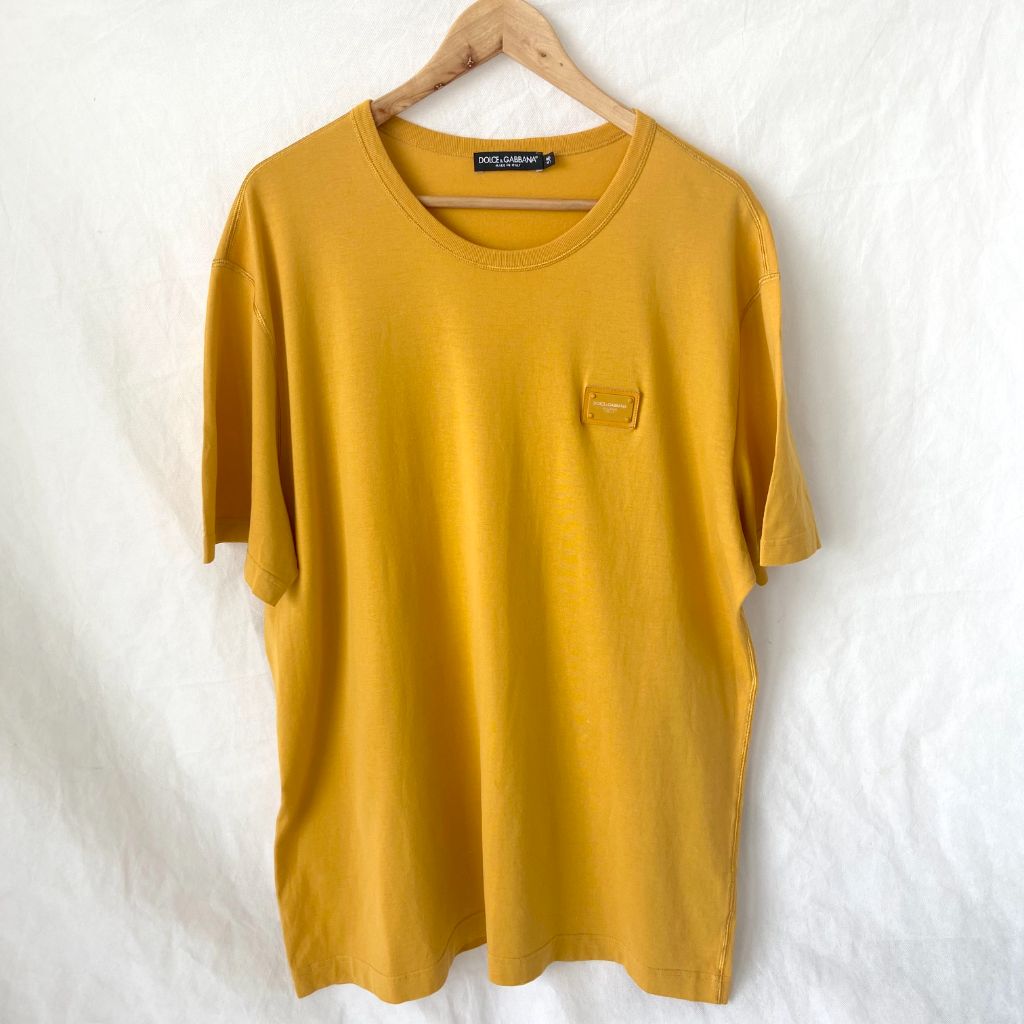 Dolce & Gabbana XXL yellow men’s t shirt - BOPF | Business of Preloved Fashion