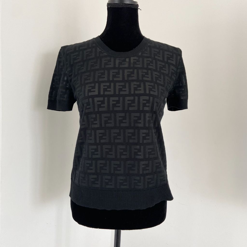 Fendi FF Logo Knit Top - BOPF | Business of Preloved Fashion
