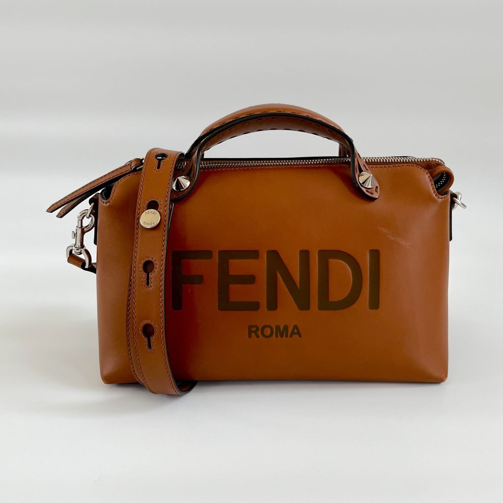 Fendi Tan By The Way Mini Bag With Logo - BOPF | Business of Preloved Fashion