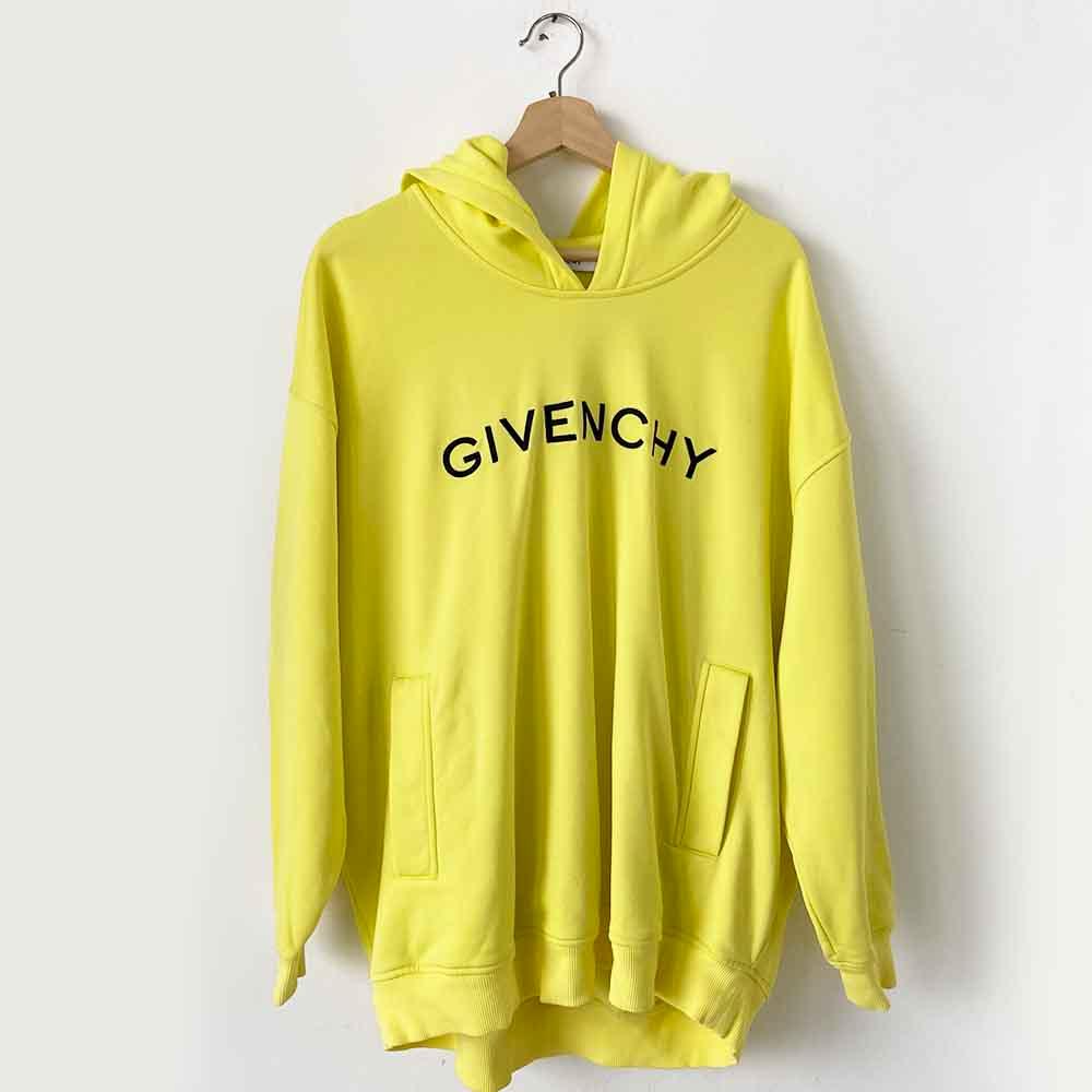 Givenchy Neon Yellow Logo Hoodie - BOPF | Business of Preloved Fashion
