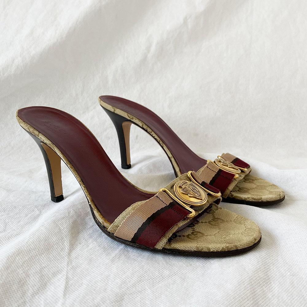 Gucci GG Monogram Mules, 39C - BOPF | Business of Preloved Fashion
