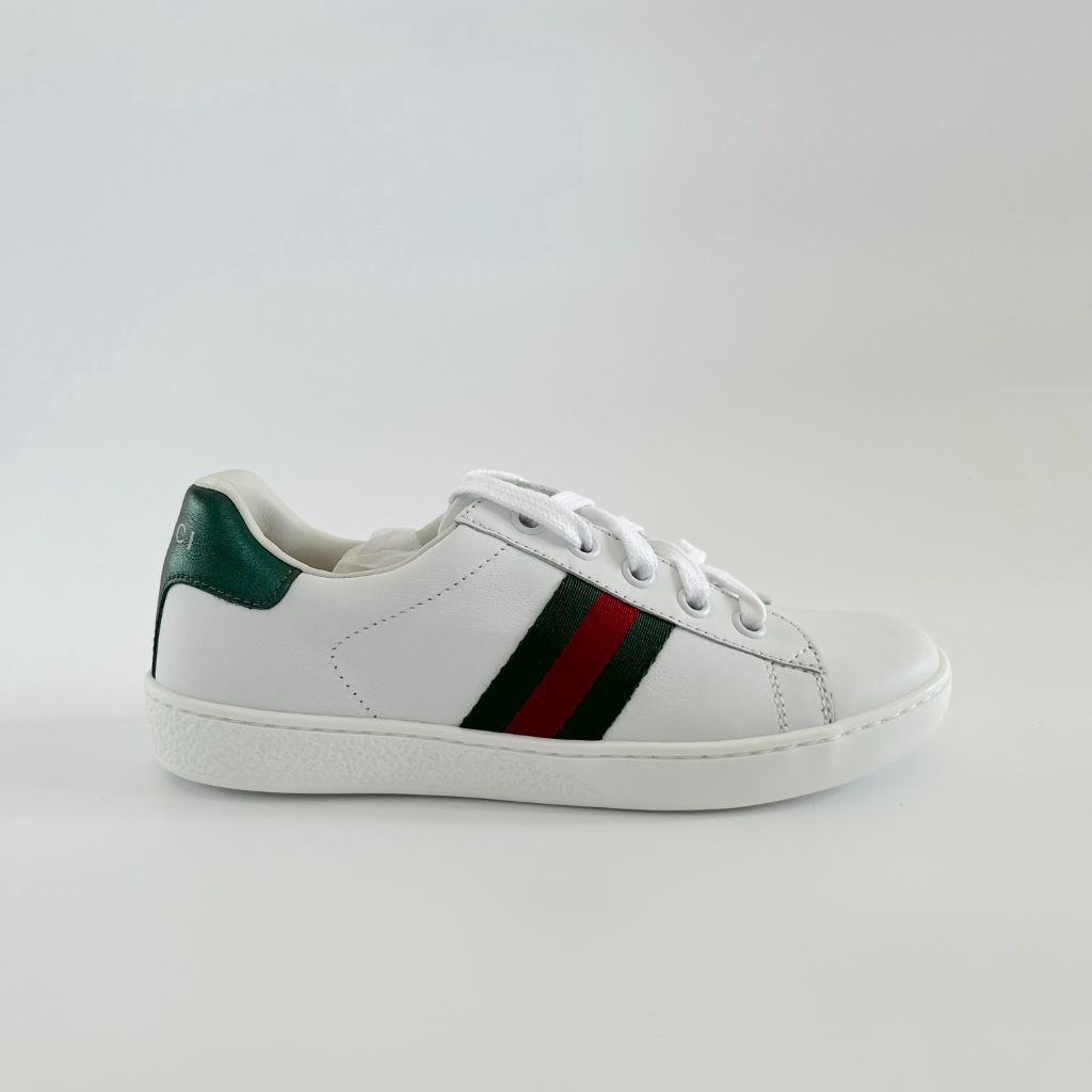Gucci Kids Ace Lace-Up Sneakers, Size 32 - BOPF | Business of Preloved Fashion