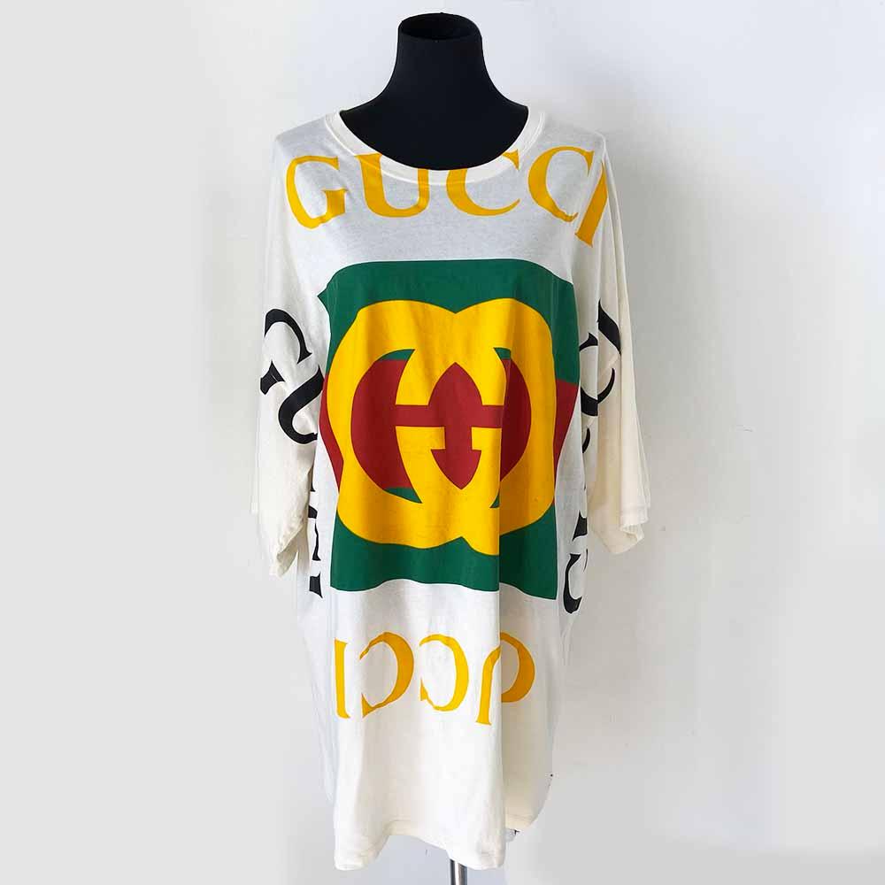 Gucci Oversized T-shirt with Gucci logo - BOPF | Business of Preloved Fashion