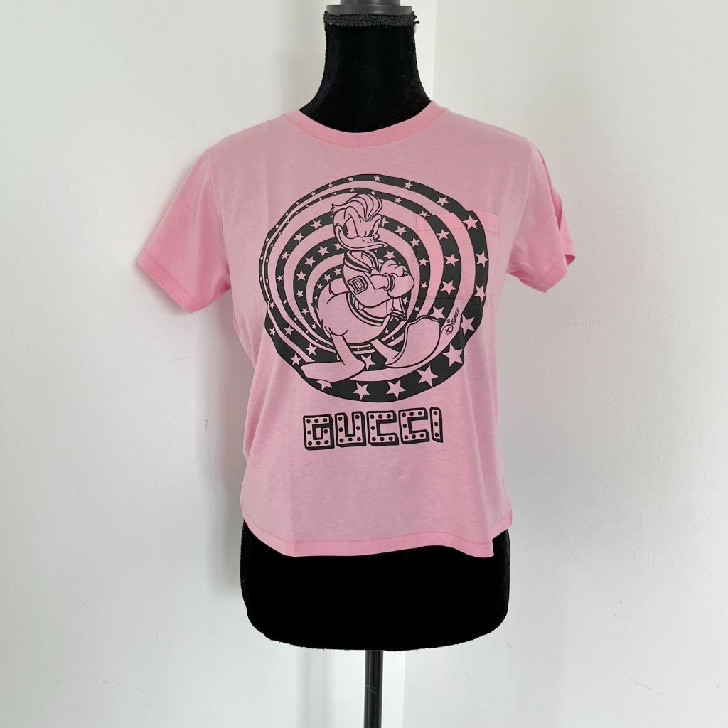 Gucci pink Daffy Duck T Shirt - BOPF | Business of Preloved Fashion