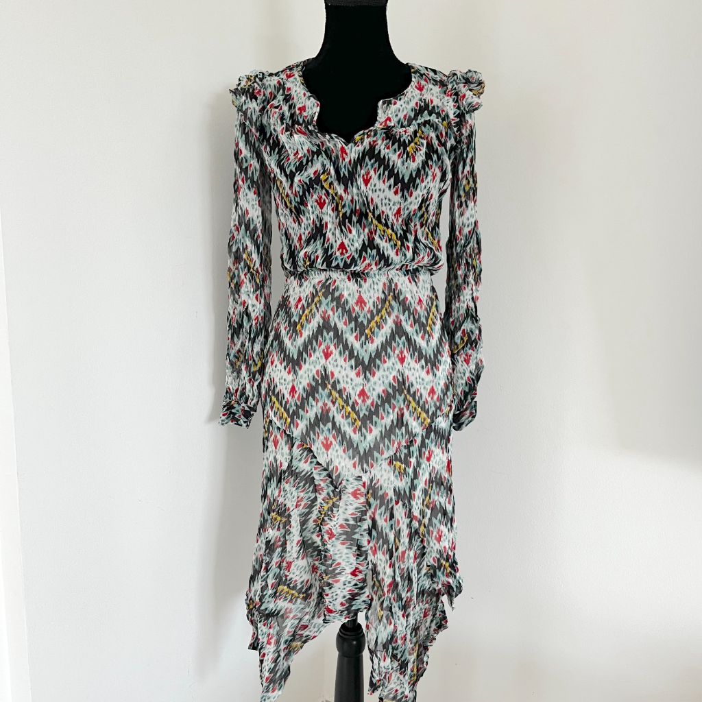 Isabel Marant Etoile printed long sleeve midi dress - BOPF | Business of Preloved Fashion