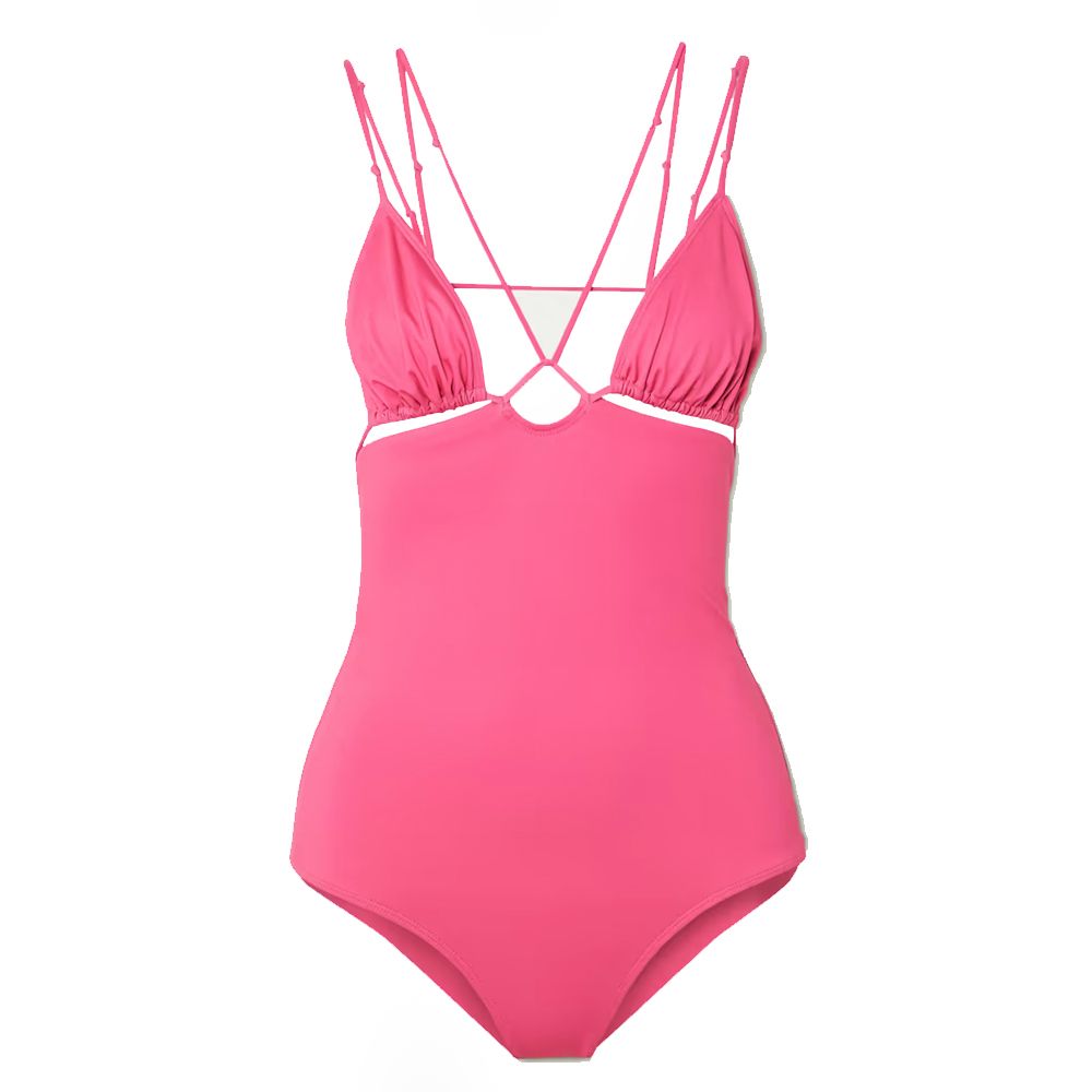 Jacquemus Pila cutout recycled swimsuit - BOPF | Business of Preloved Fashion