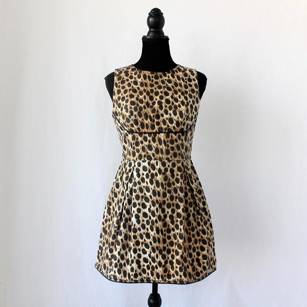 Just Cavalli Leopard Print Mini Dress - BOPF | Business of Preloved Fashion