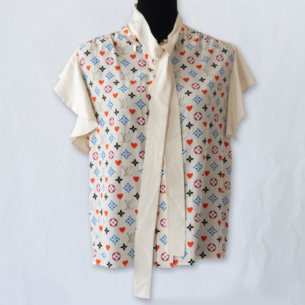 Louis Vuitton Game on Monogram sleeveless blouse - BOPF | Business of Preloved Fashion