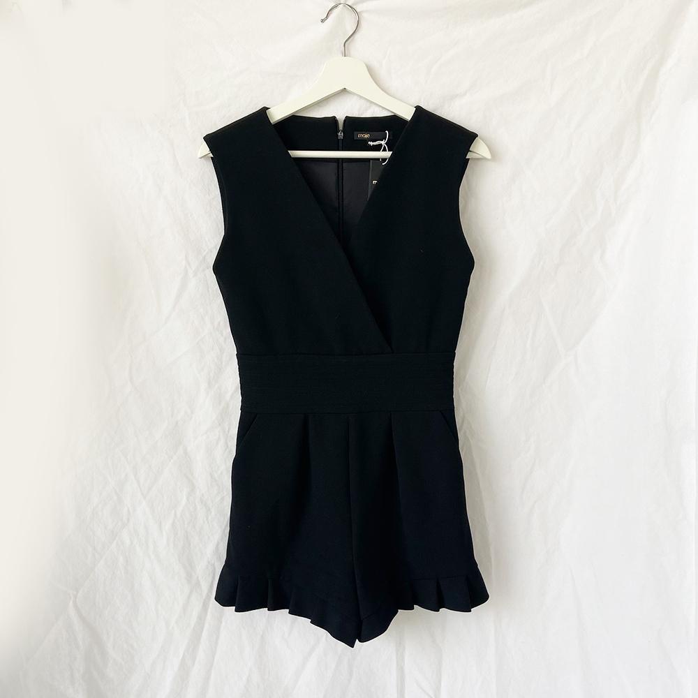 Maje Black Sleeveless Playsuit - BOPF | Business of Preloved Fashion